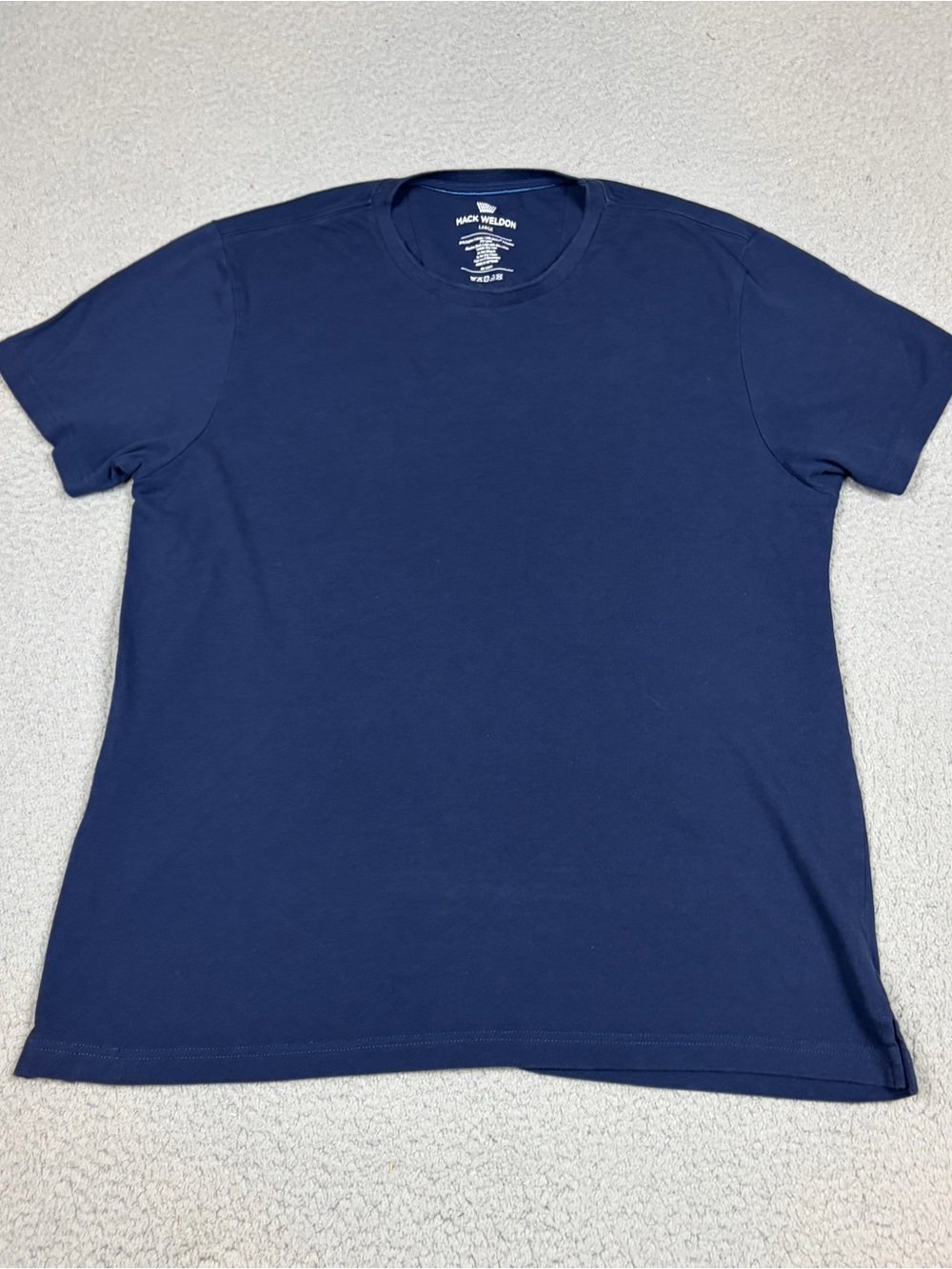 Mack Weldon Shirt Men’s L Navy Short-Sleeve Crew Tee Stretch Performance